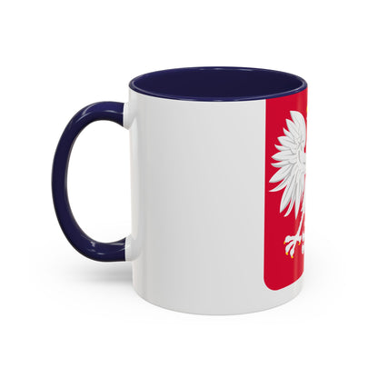 Coat of arms of Poland (1980-1990) - Accent Coffee Mug