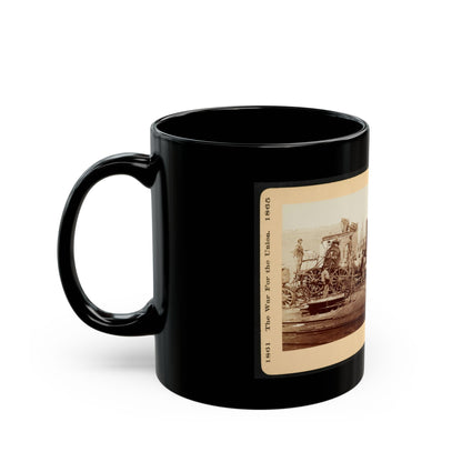 A Crippled Locomotive In Richmond (U.S. Civil War) Black Coffee Mug