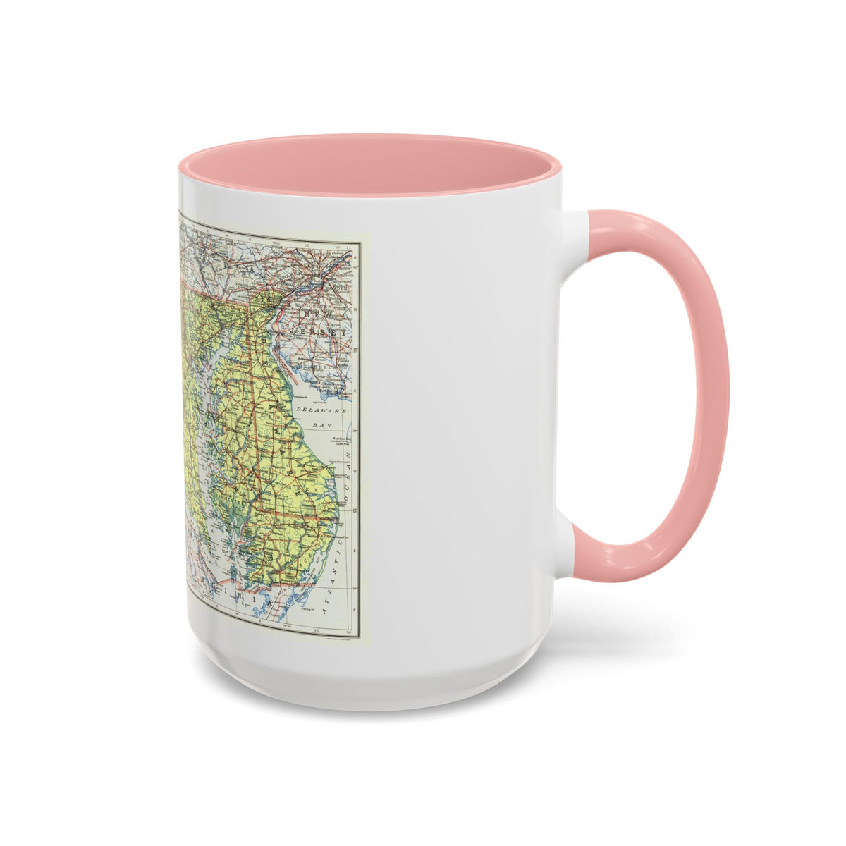 USA - Maryland, Delaware (1927) (Map) Accent Coffee Mug