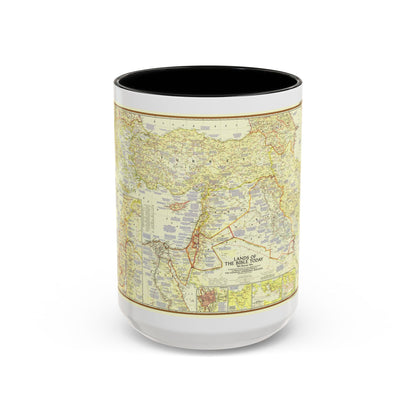 Middle East - Lands of the Bible Today (1956) (Map) Accent Coffee Mug