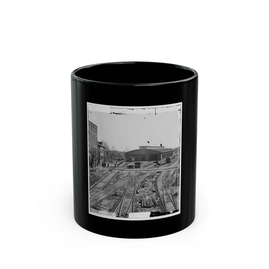 Atlanta, Georgia. Railroad Depot (U.S. Civil War) Black Coffee Mug