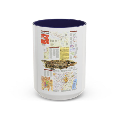 Middle East - Holy Land 2 (1989) (Map) Accent Coffee Mug