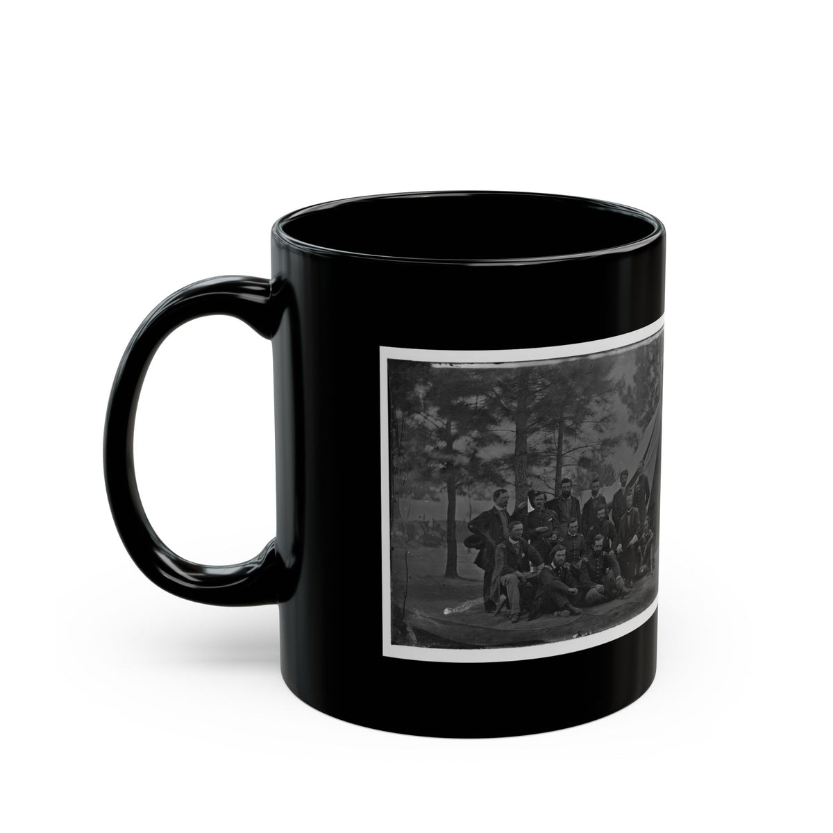Harrison's Landing, Va. Members Of The Class Of 1860, U.S. Military Academy (U.S. Civil War) Black Coffee Mug