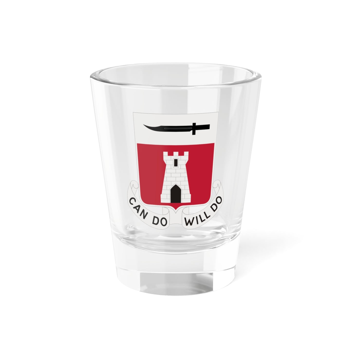 467 Engineer Battalion (U.S. Army) Shot Glass 1.5oz