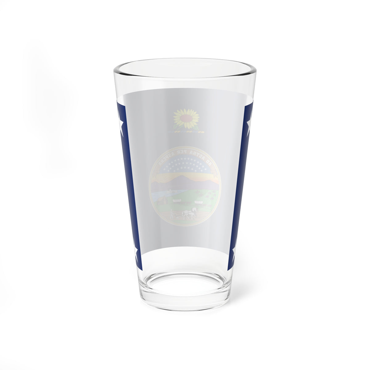 Standard of the Governor of Kansas pre-1961 (United States) Pint Glass 16oz