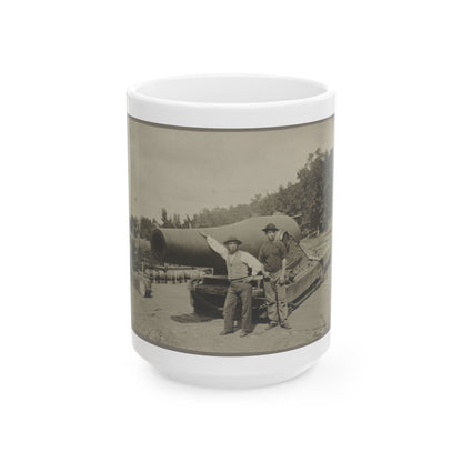 15 In. Gun Near Wash., D.C. Aug. 1865 (U.S. Civil War) White Coffee Mug