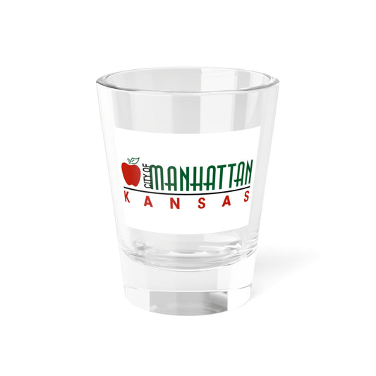 Flag of Manhattan Kansas 2009-2019 (United States) Shot Glass 1.5oz