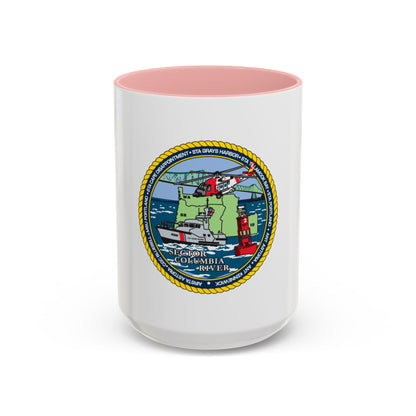 USCGS Columbia River (U.S. Coast Guard) Accent Coffee Mug