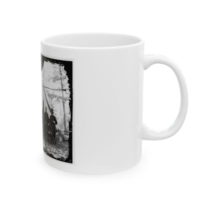 Washington, District Of Columbia (Vicinity). Gen. James A. Hall, Officers And Men Of Battery C & E, U.S. Artillery (U.S. Civil War) White Coffee Mug