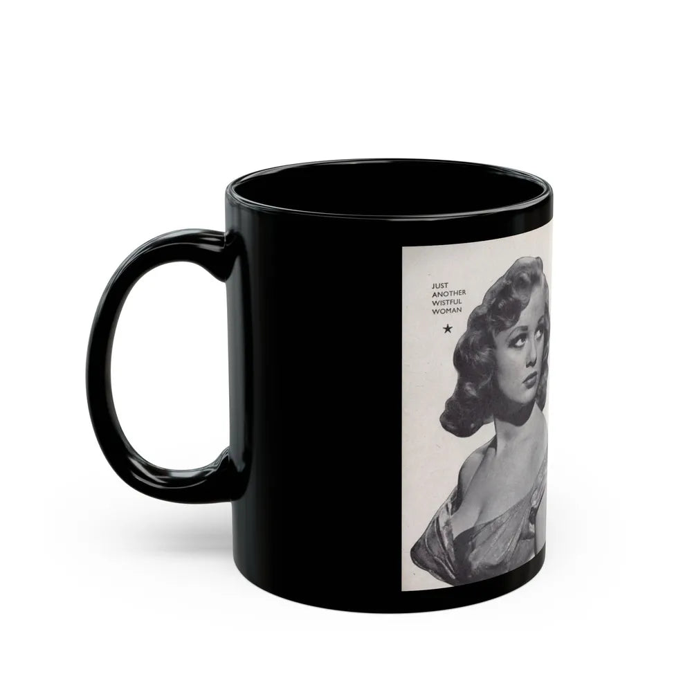 Norma Sykes #150 - 66 PHOTOGRAPHS OF Sabrina U.K. Pocket Mag. Pages 30 & 31 (Vintage Female Icon) Black Coffee Mug-Go Mug Yourself