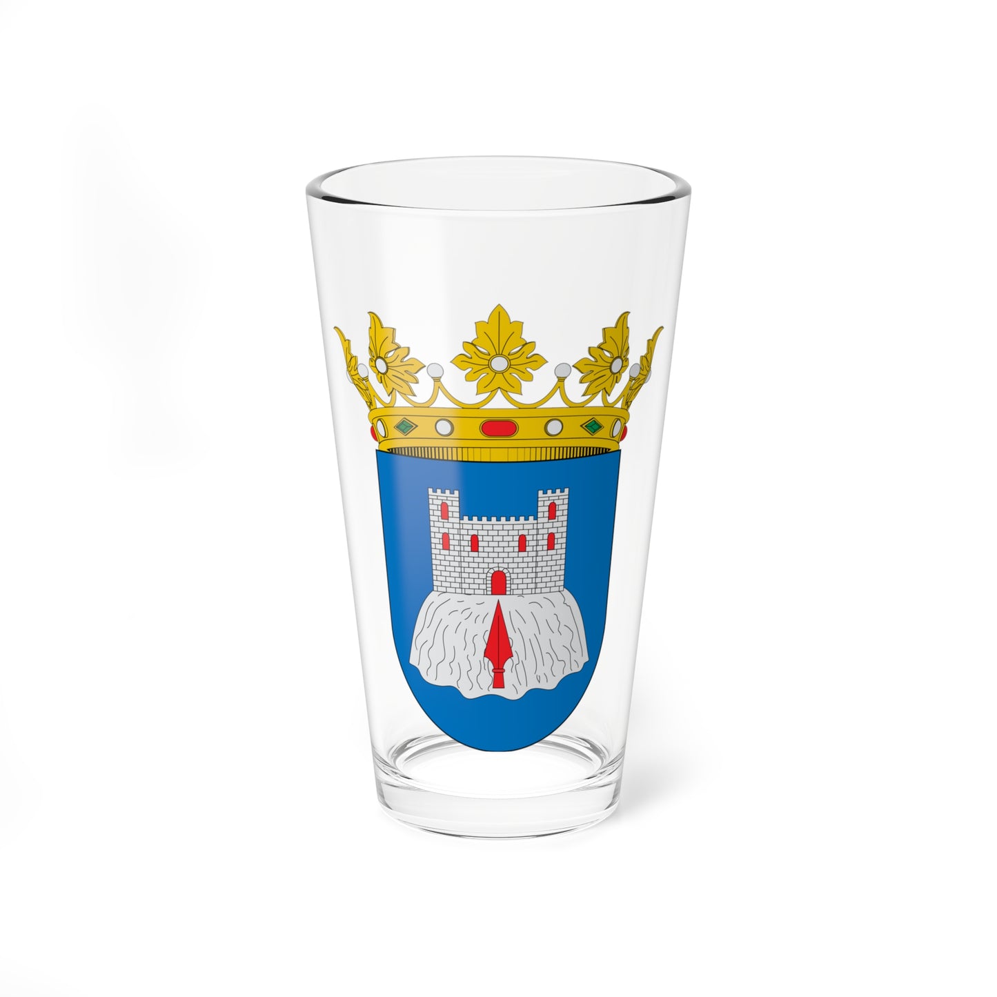 Escudo de Berrueco (Spain) (Coat of Arms) Pint Glass 16oz