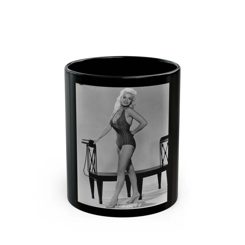 Jayne Mansfield #244 (Vintage Female Icon) Black Coffee Mug-11oz-Go Mug Yourself