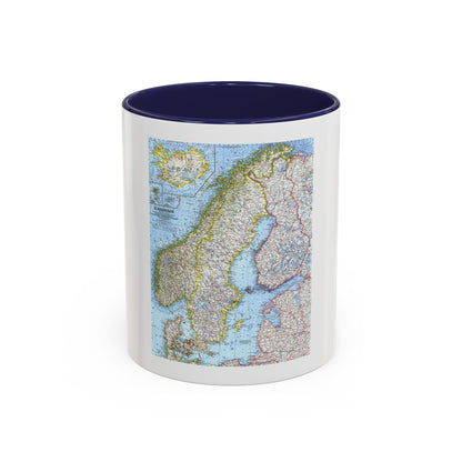 Scandinavia (1963) (Map) Accent Coffee Mug