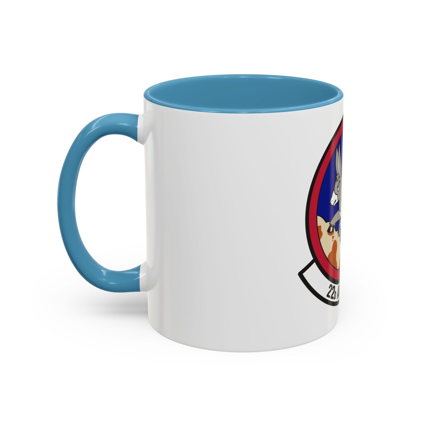 22d Airlift Squadron (U.S. Air Force) Accent Coffee Mug
