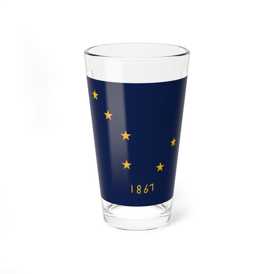 Flag of Alaska Benny Benson Original Design (United States) Pint Glass 16oz