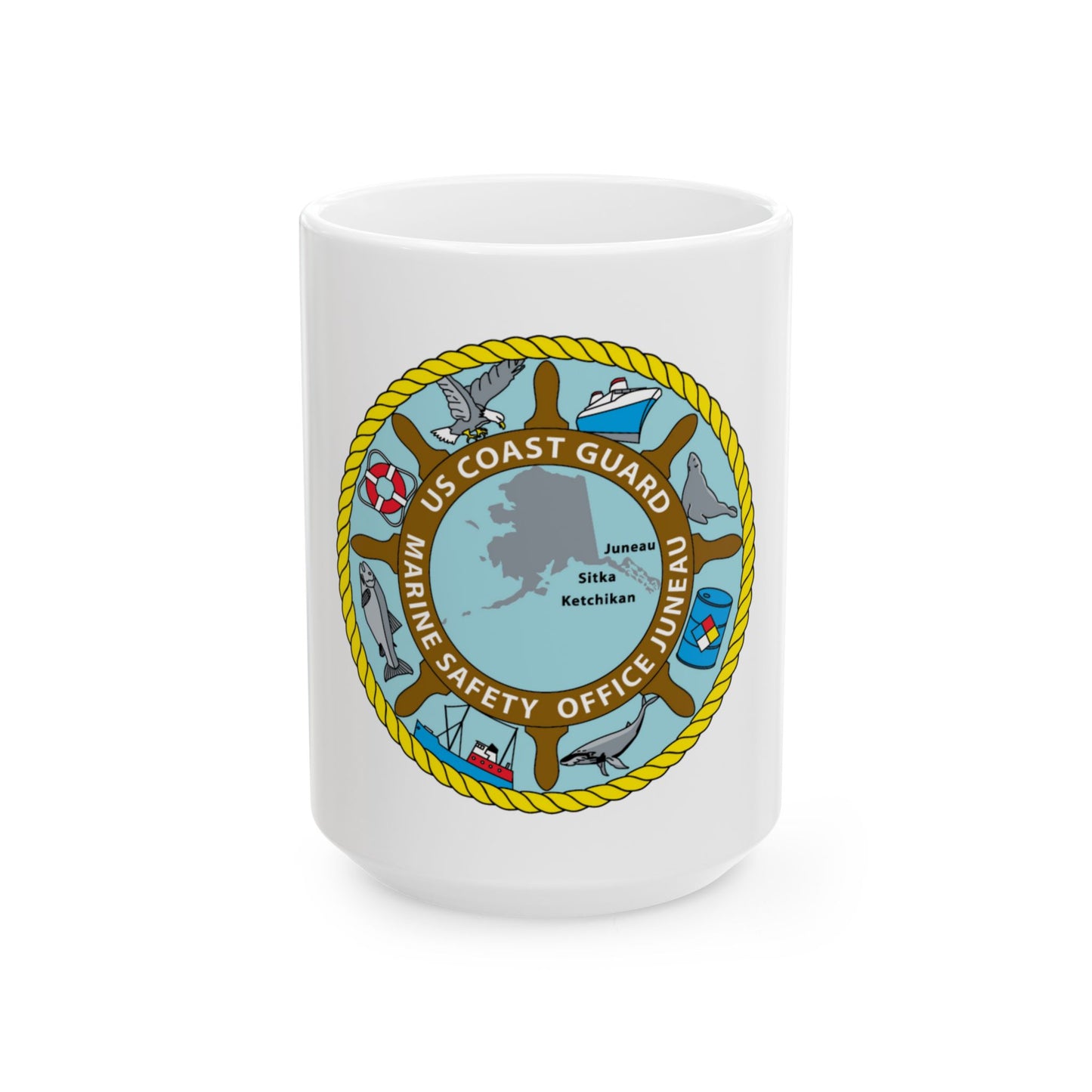 USCG Marine Safety Office Juneau (U.S. Coast Guard) White Coffee Mug