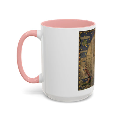 Map of Discovery- Western Hemisphere (1928) (Map) Accent Coffee Mug