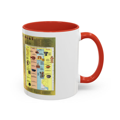 South America - Archaeology (1982) (Map) Accent Coffee Mug