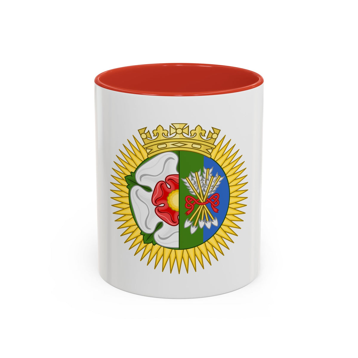 Tudor Rose and Arrows Badge - Accent Coffee Mug