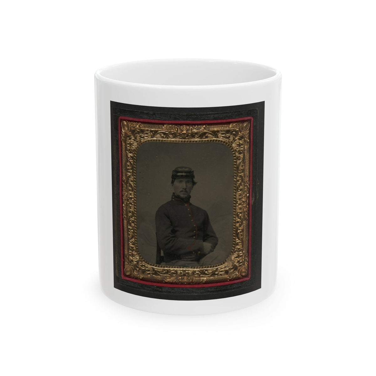 Unidentified Soldier In Union Artillery Uniform (U.S. Civil War) White Coffee Mug