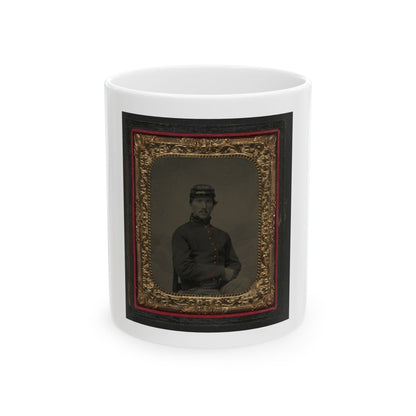 Unidentified Soldier In Union Artillery Uniform (U.S. Civil War) White Coffee Mug