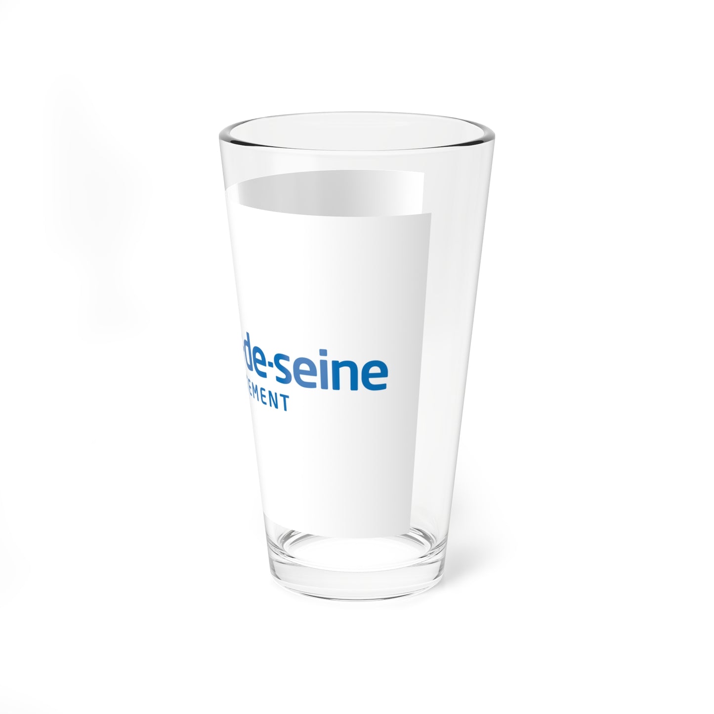 Flag of the Department of Hauts-de-Seine (France) Pint Glass 16oz