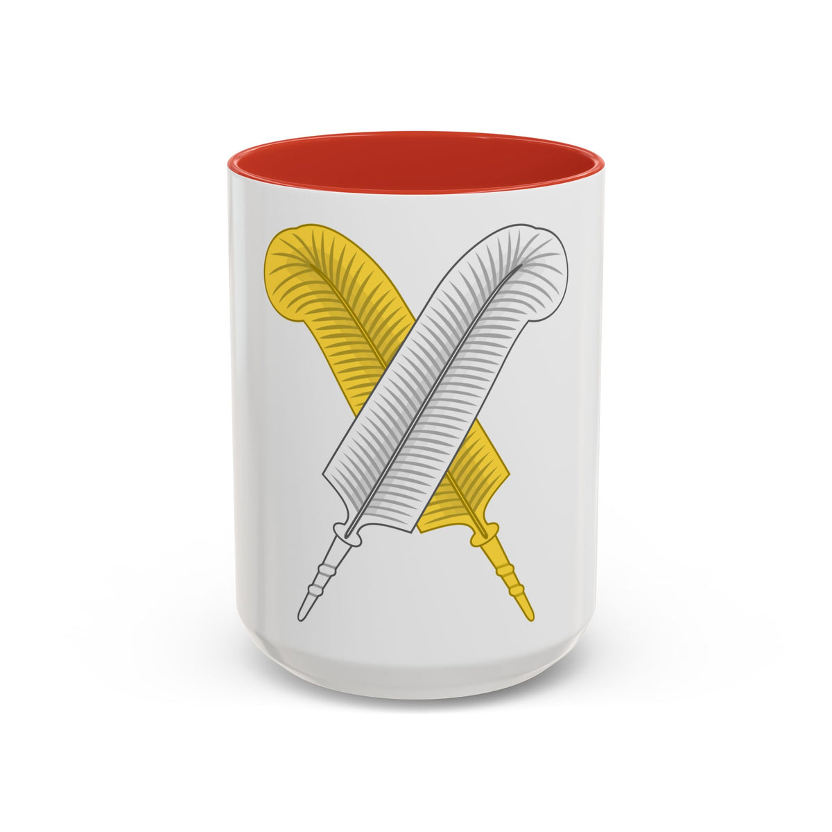 Crossed Feather Badge of Henry VI - Accent Coffee Mug