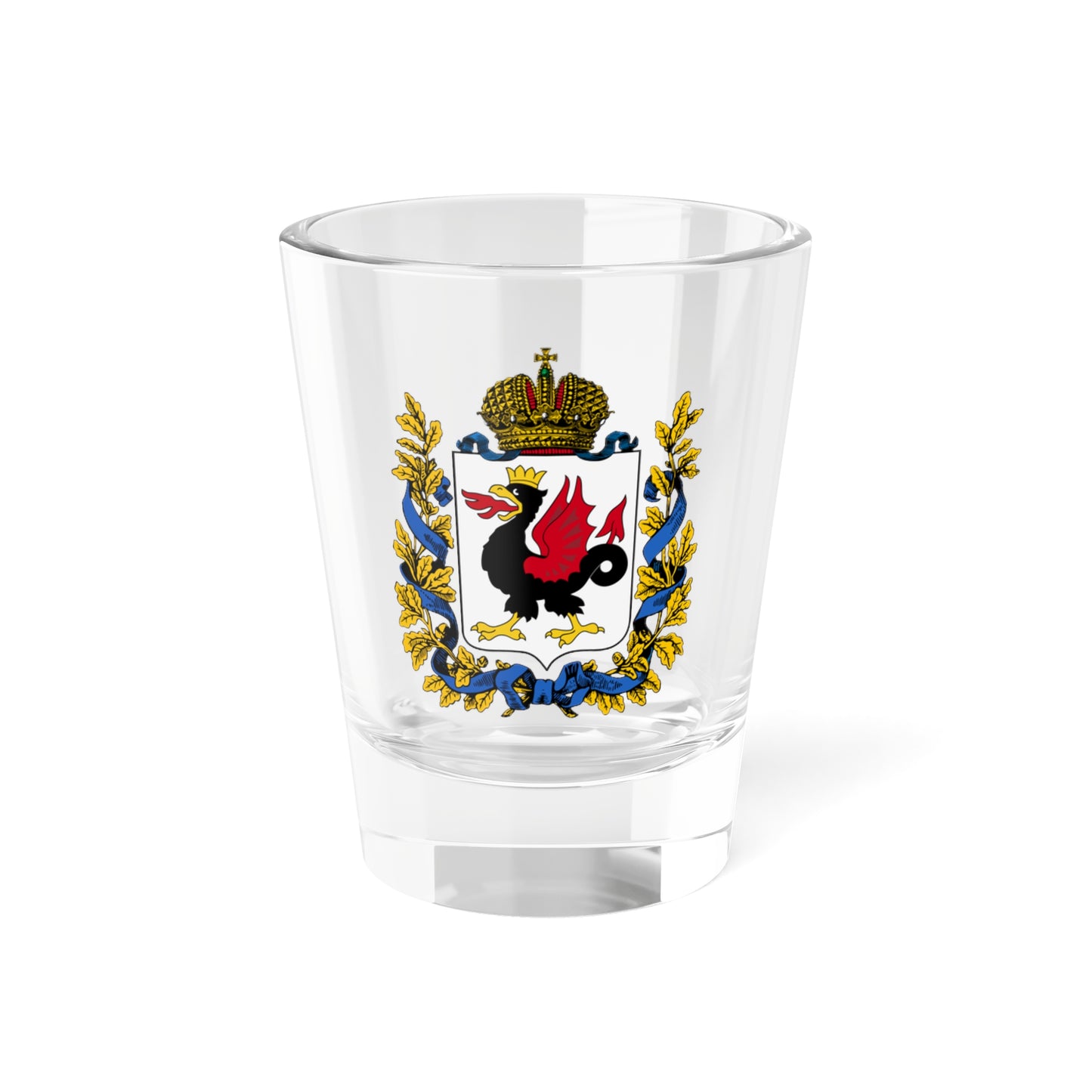 Coat of arms of Kazan Governorate 1856 (Russia) (Coat of Arms) Shot Glass 1.5oz