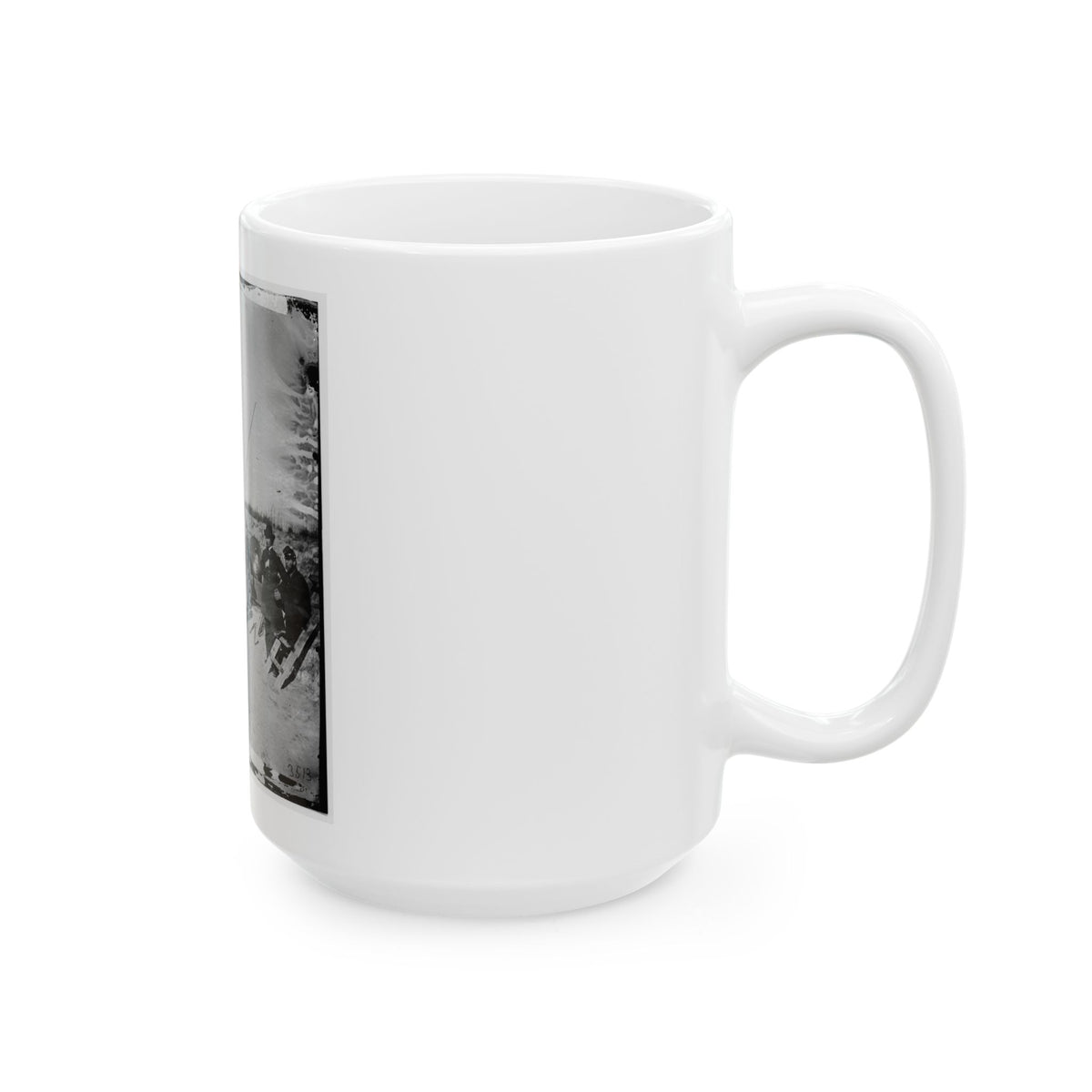 Morris Island, S.C. Federal Mortars Aimed At Fort Sumter, With Crews (U.S. Civil War) White Coffee Mug