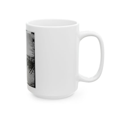 Morris Island, S.C. Federal Mortars Aimed At Fort Sumter, With Crews (U.S. Civil War) White Coffee Mug