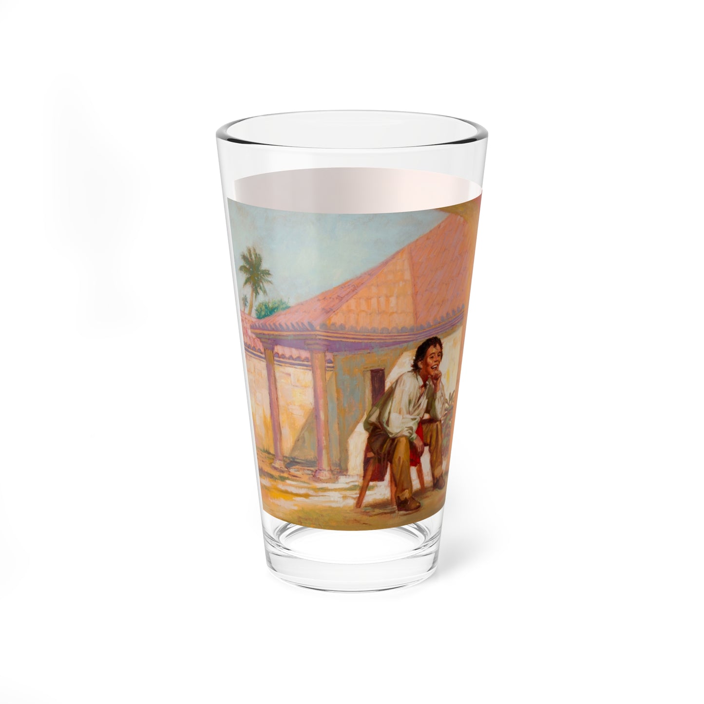 Squanto and the Miracle of Thanksgiving, interior illustrations (1), 2012 (Magazine Illustration) Pint Glass 16oz