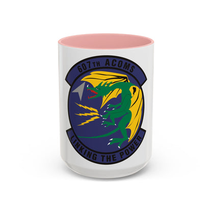 607th Air Communications Squadron (U.S. Air Force) Accent Coffee Mug