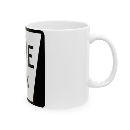 N LINK 79E (Nebraska) (Road Sign) White Coffee Mug