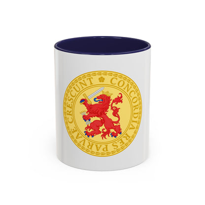 Great Seal of the Batavian Republic (1802) - Accent Coffee Mug
