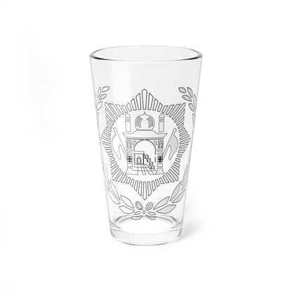 Emblem of Afghanistan 1929 (Afghanistan) (Coat of Arms) Pint Glass 16oz
