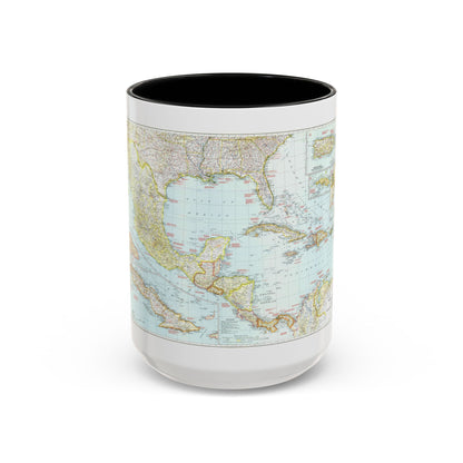 Central America & West Indies (1939) (Map) Accent Coffee Mug