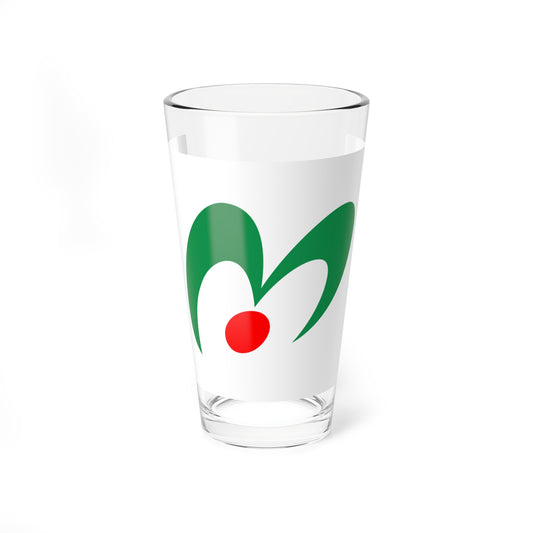 Flag of Misaki Okayama (Japan) Pint Glass 16oz