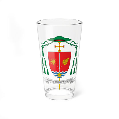 Escudo de Antônio Luiz Catelan Ferreira (Spain) (Coat of Arms) Pint Glass 16oz