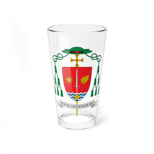 Escudo de Antônio Luiz Catelan Ferreira (Spain) (Coat of Arms) Pint Glass 16oz