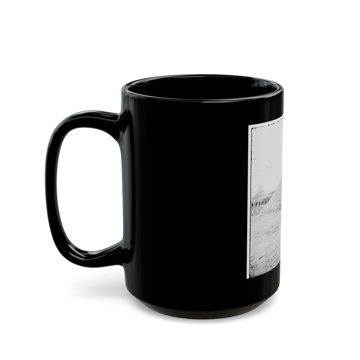 Aiken's Landing, Virginia (Vicinity). Battery Abbot, Fort Brady. (Battery Named For Col. Henry L. Abbot, 1st Conn. H. Artillery) (U.S. Civil War) Black Coffee Mug