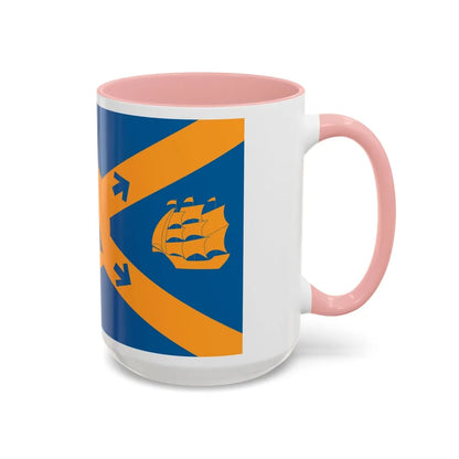 Flag of Halifax Canada - Accent Coffee Mug-Go Mug Yourself