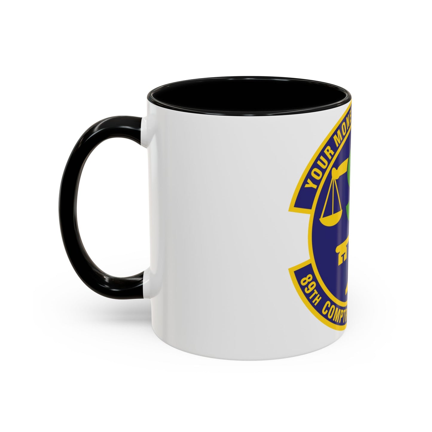 89th Comptroller Squadron (U.S. Air Force) Accent Coffee Mug