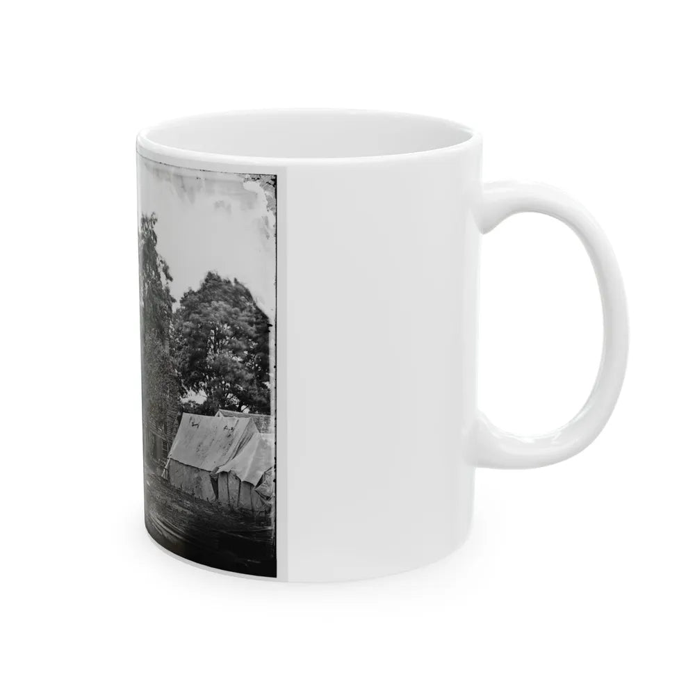 Fairfax Court House, Va. House Used As A Headquarters By Gen. G. B. Mcclellan And Gen. P. G. T. Beauregard (U.S. Civil War) White Coffee Mug-Go Mug Yourself