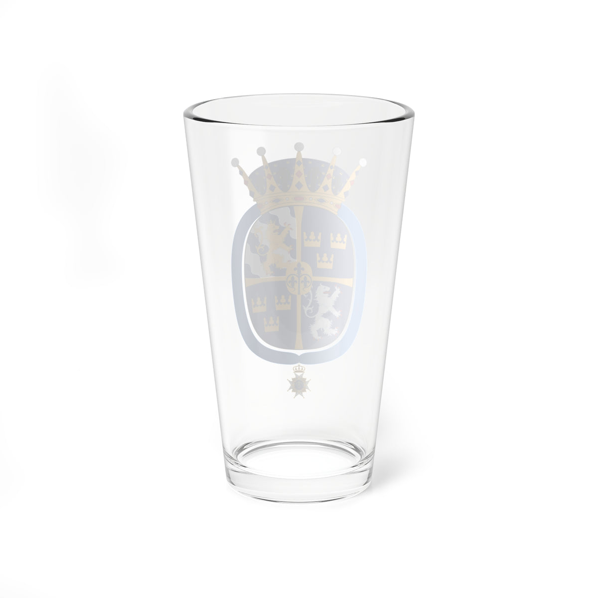 Prinsessan Lilian vapen med Serafimerkors (Sweden) (Coat of Arms) Pint Glass 16oz