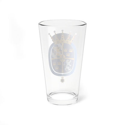 Prinsessan Lilian vapen med Serafimerkors (Sweden) (Coat of Arms) Pint Glass 16oz