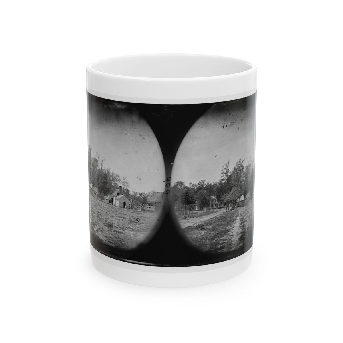 Mechanicsville, Va. View Of Houses (U.S. Civil War) White Coffee Mug
