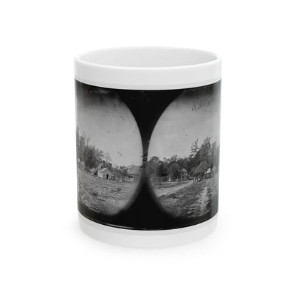 Mechanicsville, Va. View Of Houses (U.S. Civil War) White Coffee Mug