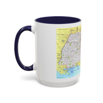 USA - Southeast 1 (1975) (Map) Accent Coffee Mug