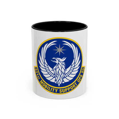 621 Mobility Support Operations Squadron AMC (U.S. Air Force) Accent Coffee Mug