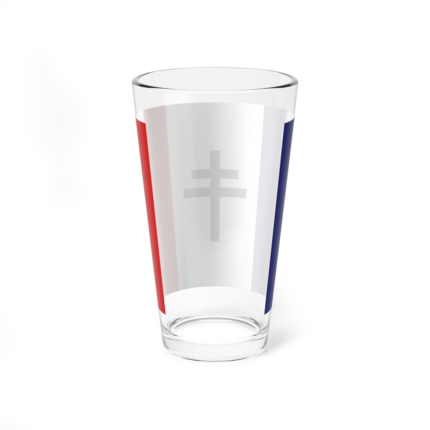 Flag of Free France Black (Belgium) Pint Glass 16oz